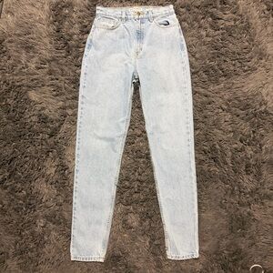 American Apparel denim light 2000s y2k blue the high waist blue jeans size 27